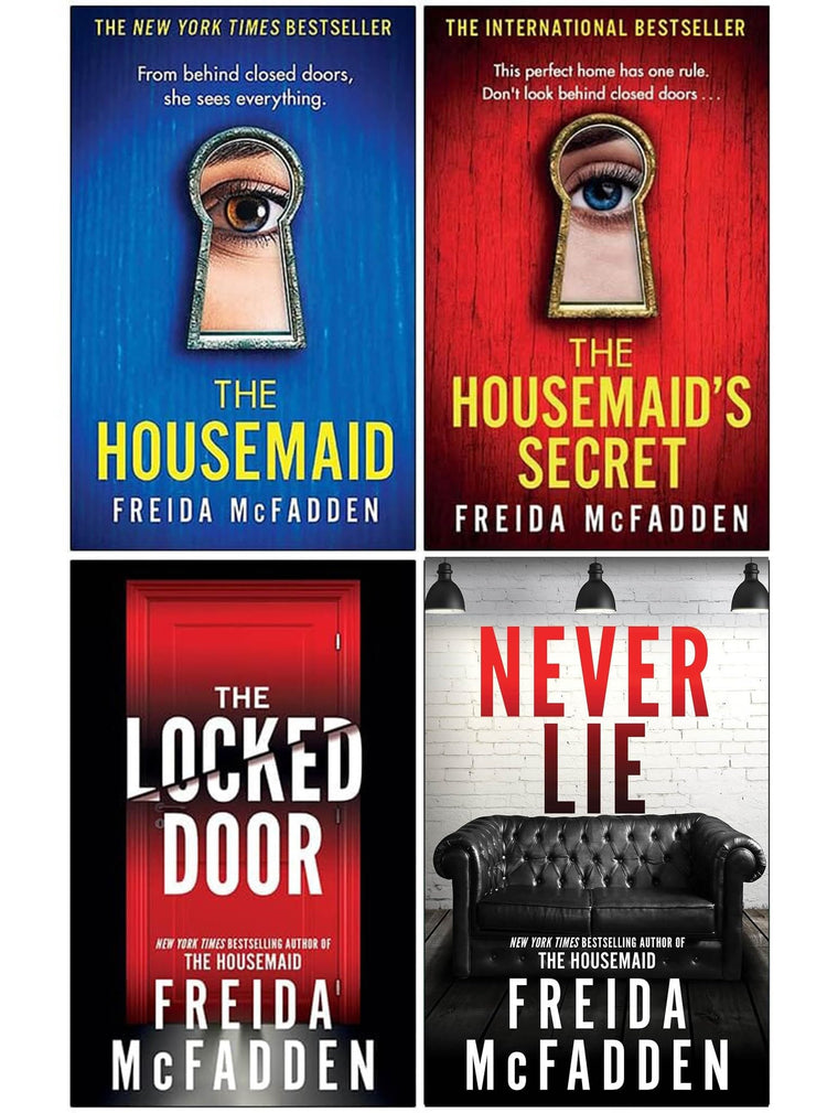 Freida McFadden 4 Books Set (Never Lie, The Housemaids Secret, The Locked Door & The House maid)