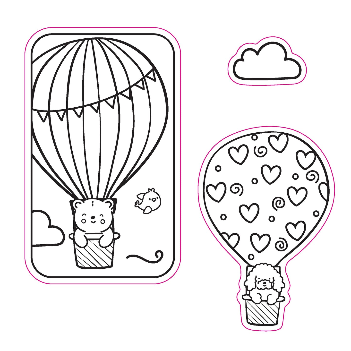 Max Relax: Coloring Book with Stickers (Cozy Coloring)