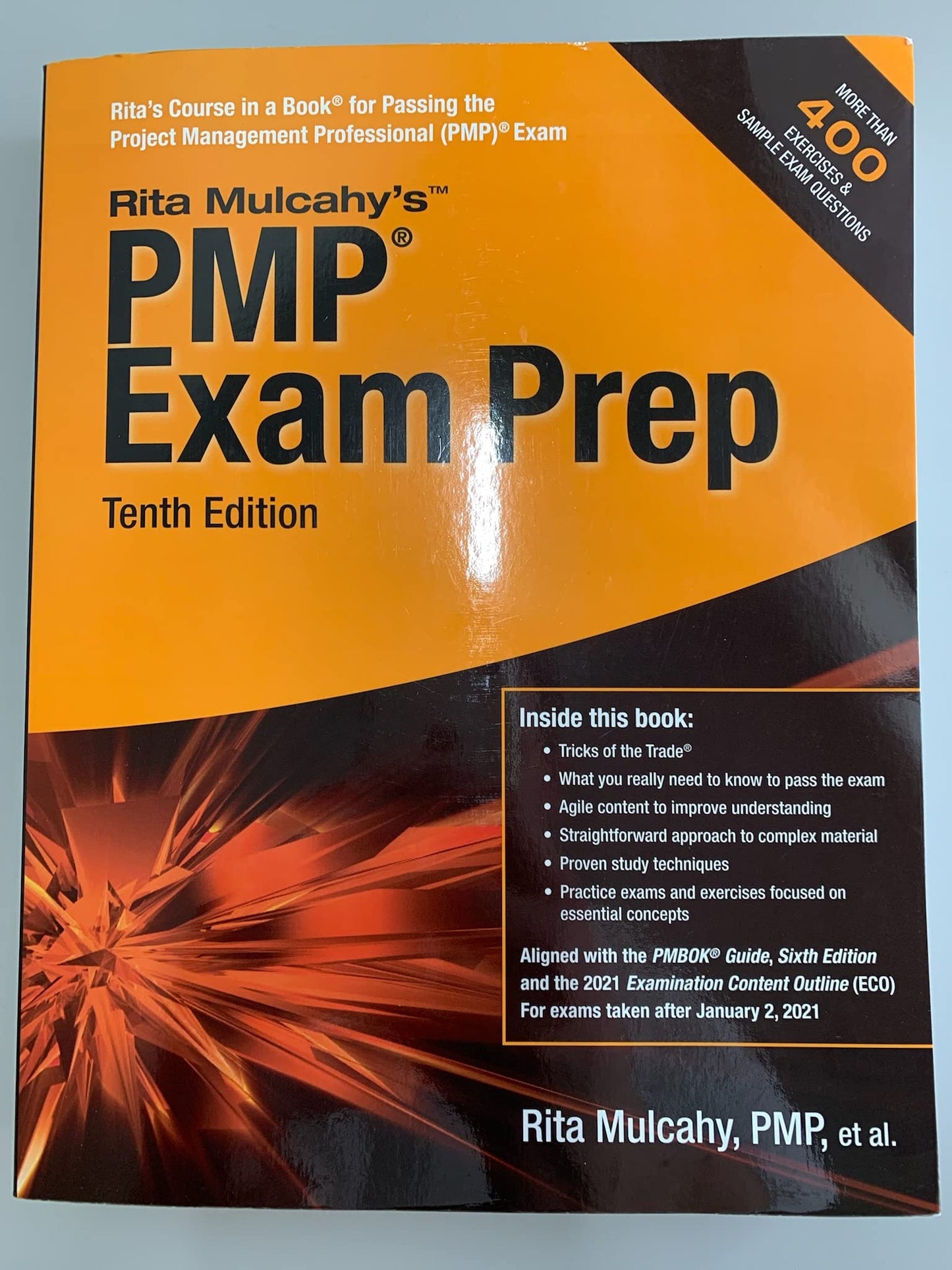 Rita MulcahyS Pmp Exam Prep 2021 10Th Edition - Paperback by