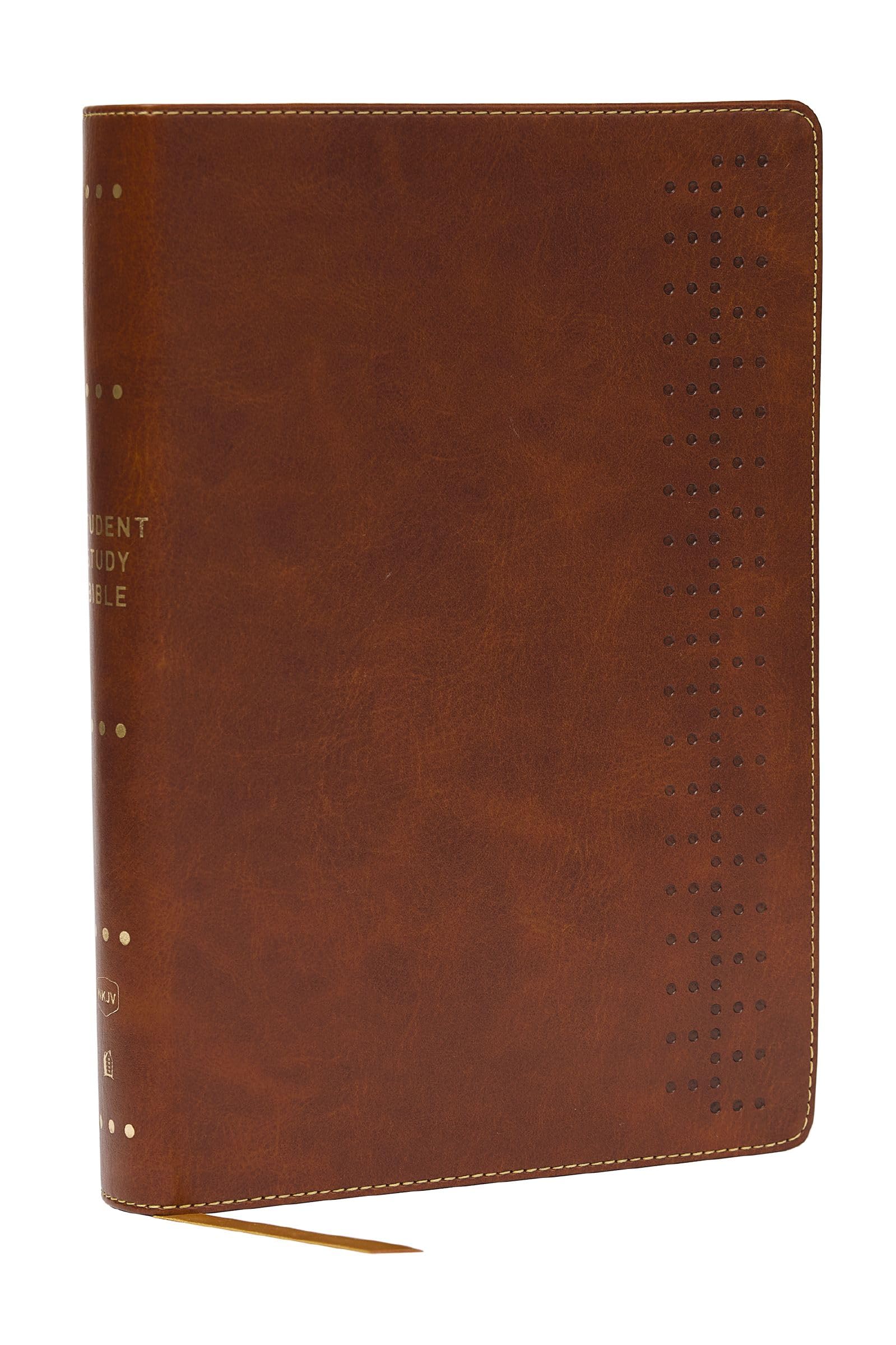 Student Study Bible: A Guide to Knowing and Living Gods Word (NKJV, Brown Leathersoft, Red Letter, Comfort Print)