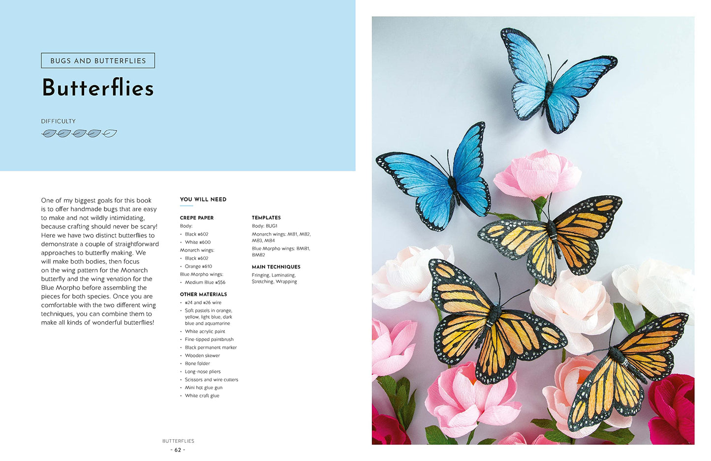 Crepe Paper Blooms, Bugs and Butterflies: Over 20 colourful paper projects from Miss Petal & Bloom
