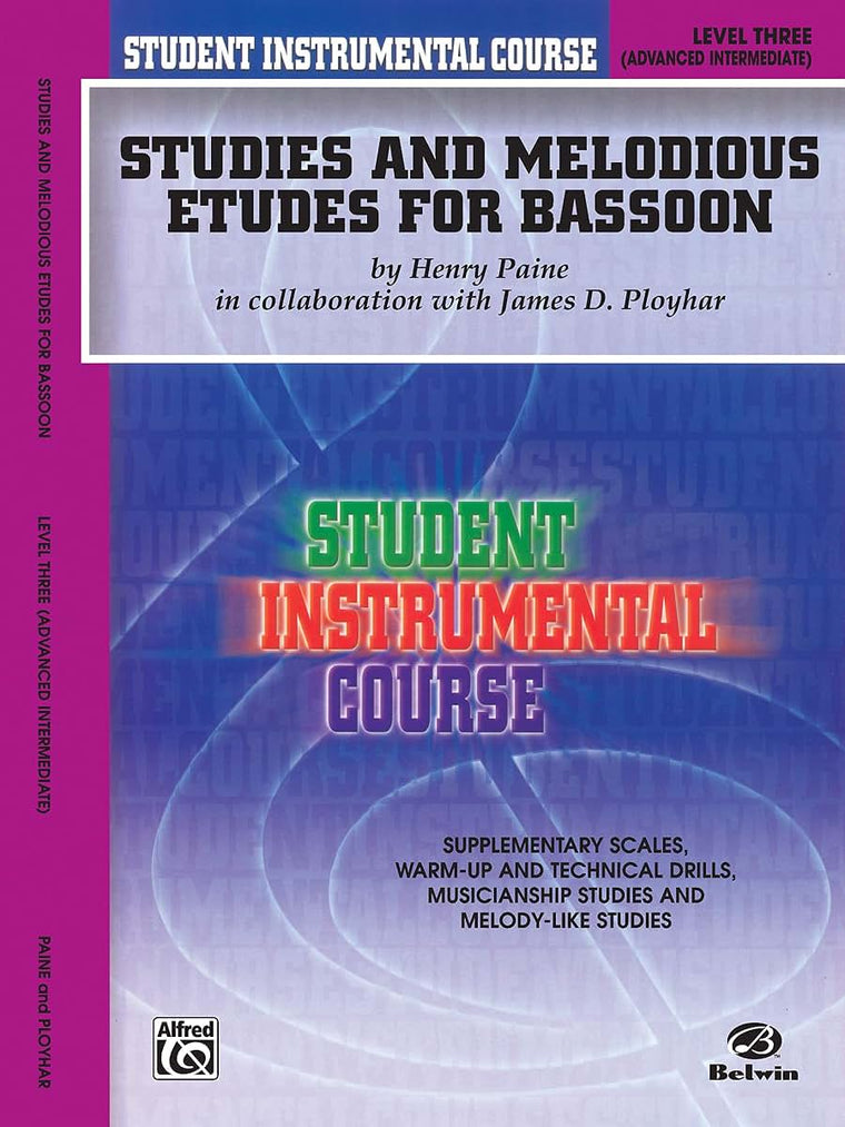 Student Instrumental Course Studies and Melodious Etudes for Bassoon: Level III