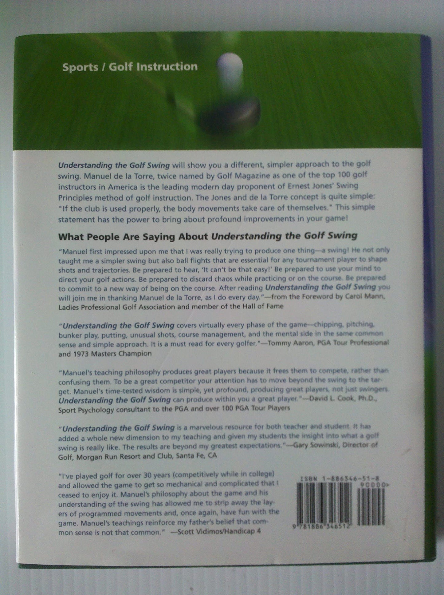 Understanding the Golf Swing by Manuel de la Torre