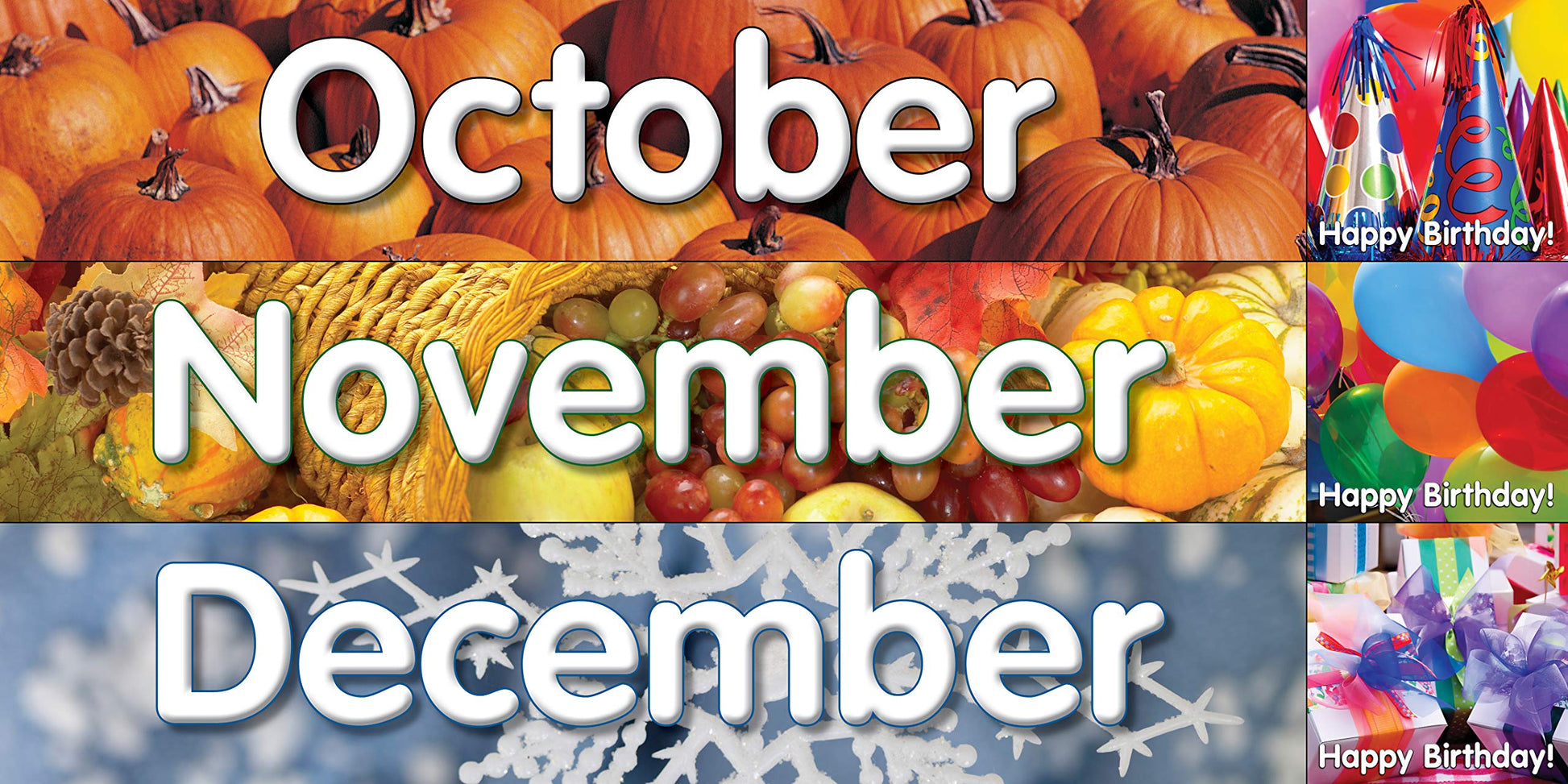 Monthly Calendar Pocket Chart, Blue