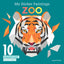 My Sticker Paintings: Zoo: 10 Magnificent Paintings (Happy Fox Books) For Kids Ages 6-10 - Tiger, Wolf, Elephant, Giraffe, and More, with 50-100 Removable, Reusable Stickers per Design
