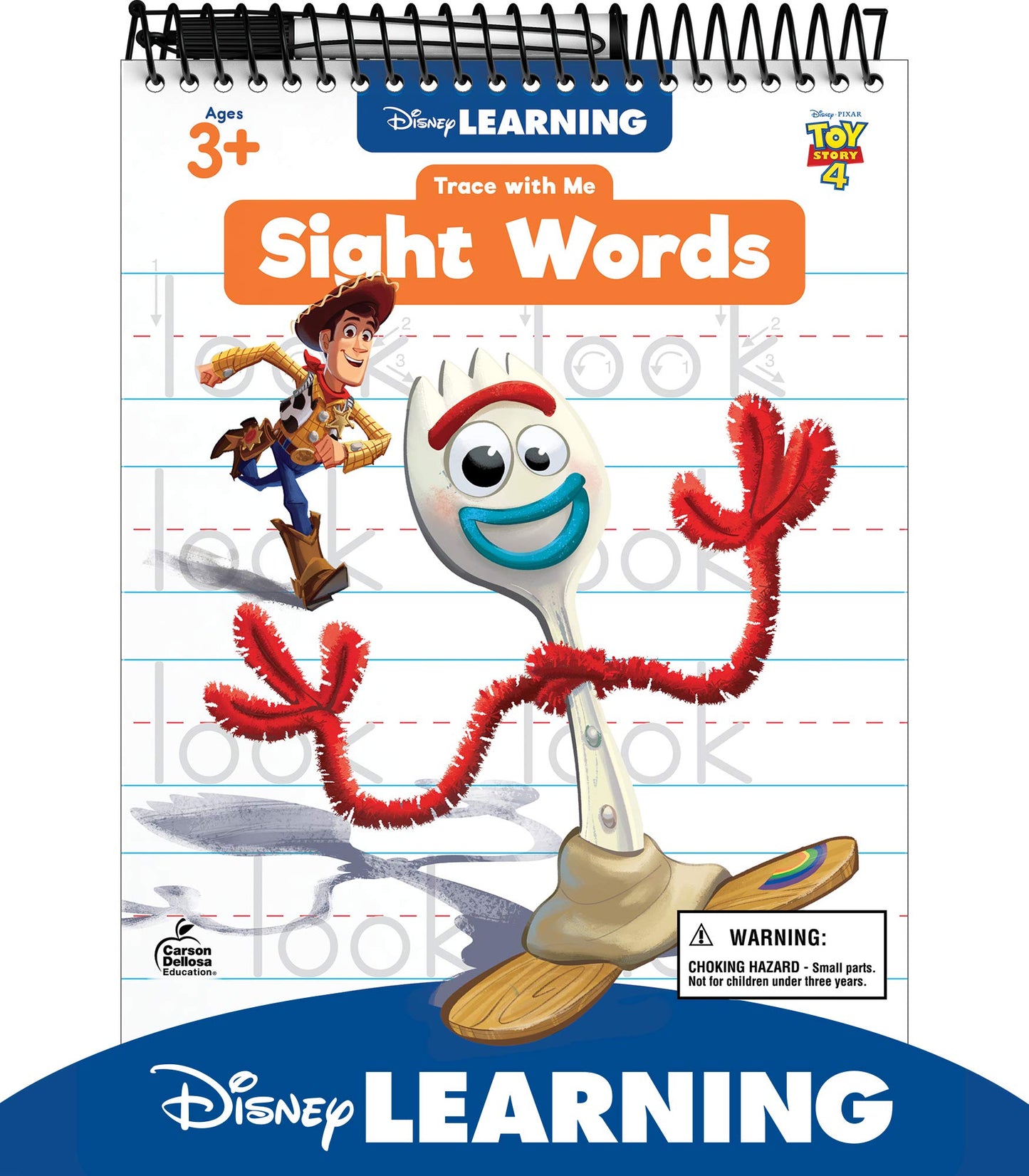 Disney Learning Toy Story 4 Trace With Me Wipe Clean Sight W