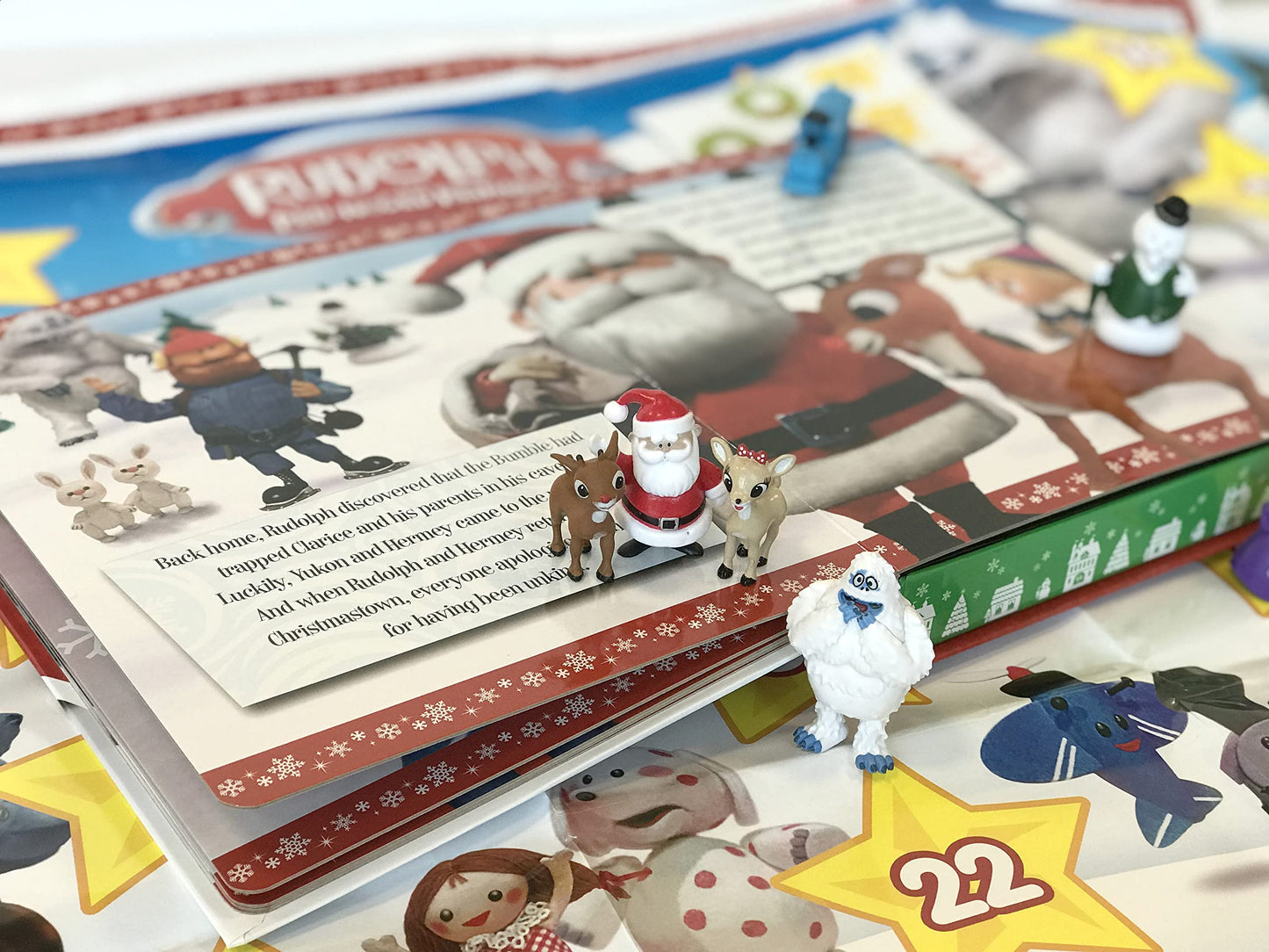 Rudolph the Red-Nosed Reindeer My Busy Books - Storybook, 10 figurines, playmat