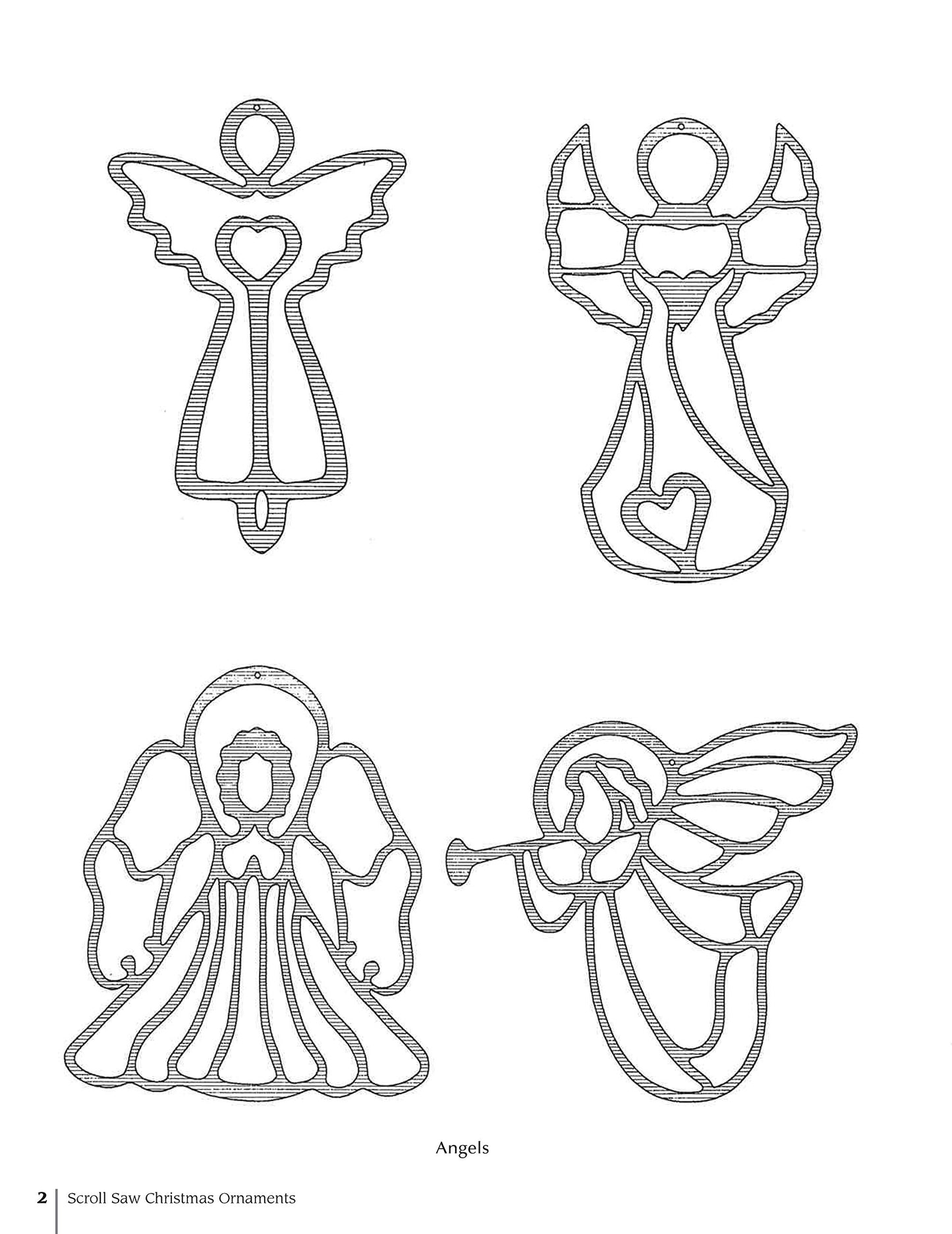 Scroll Saw Christmas Ornaments: More Than 200 Patterns (Fox Chapel Publishing) Full-Size Drawings of Religious & Traditional Designs: Santas, Snowmen, Fretwork, Ornate Words, Novelties, and Wildlife