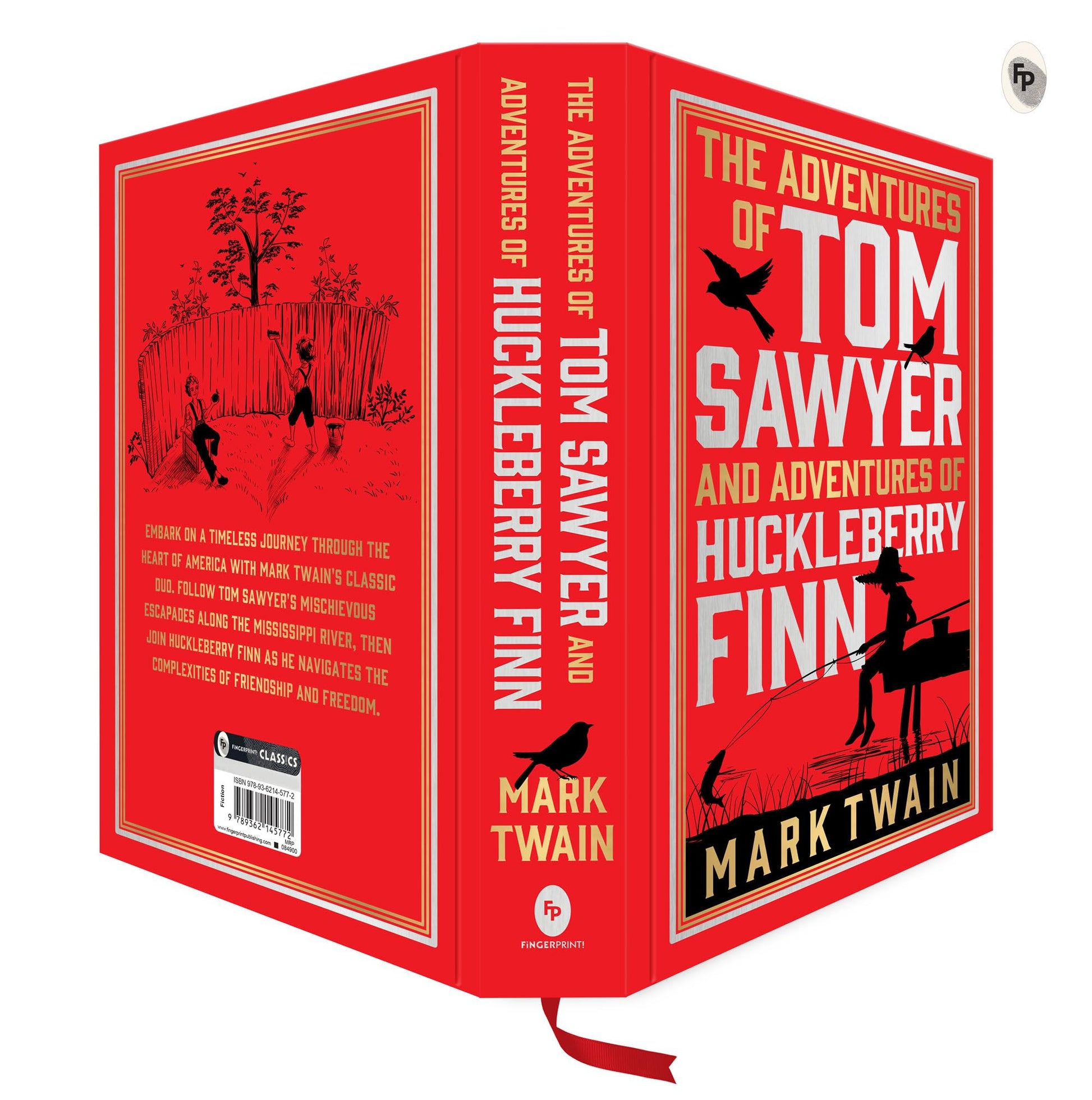 Adventures of Tom Sawyer & Adventures of Huckleberry Finn (Deluxe Hardbound Edition), The (Fingerprint Classics)