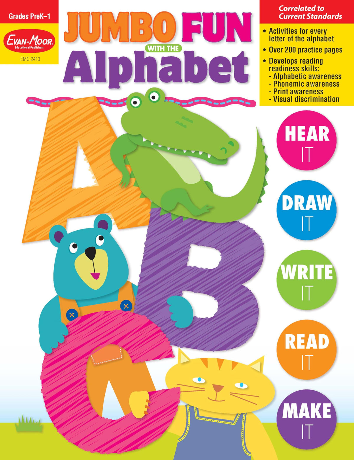 Jumbo Fun With the Alphabet: Grades Prek-1