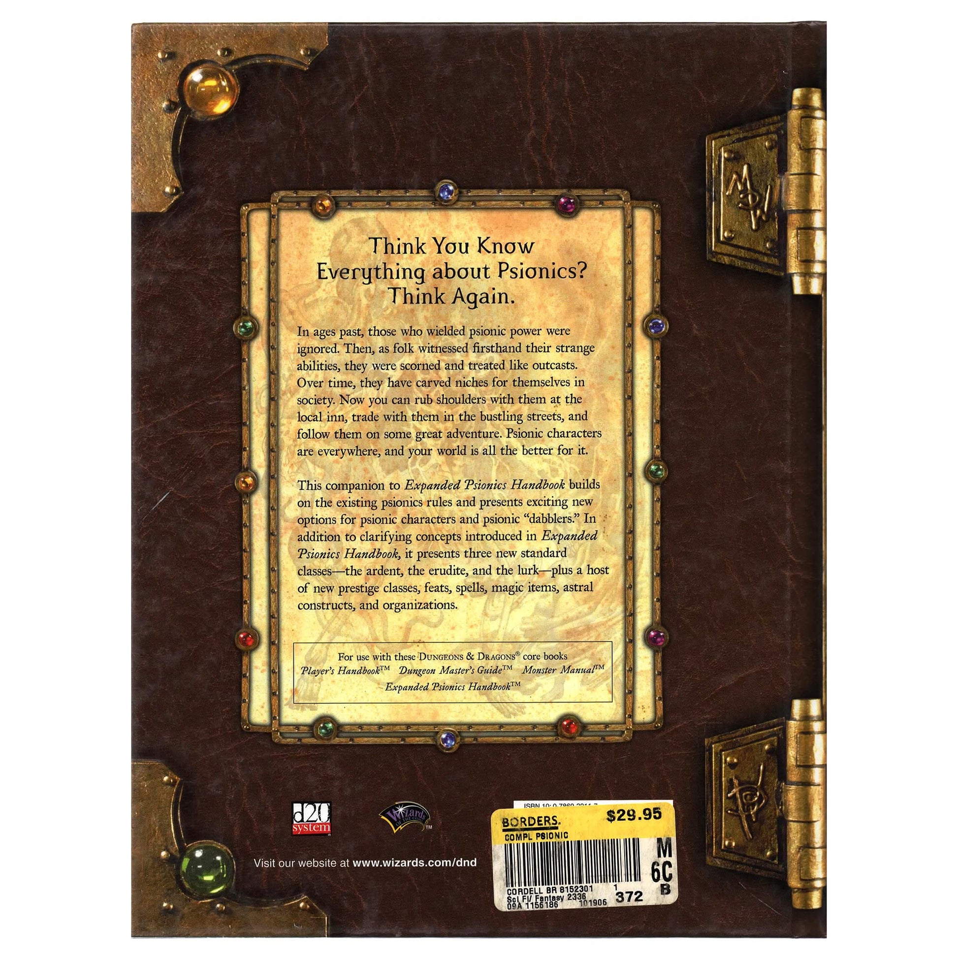 Complete Psionic (Dungeons & Dragons d20 3.5 Fantasy Roleplaying Supplement)