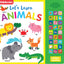 27-Button Sound Book Lets Learn Animals,English