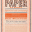 Paper: An Elegy