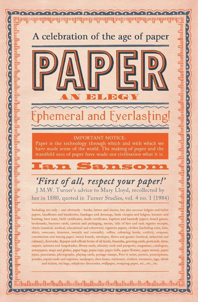 Paper: An Elegy