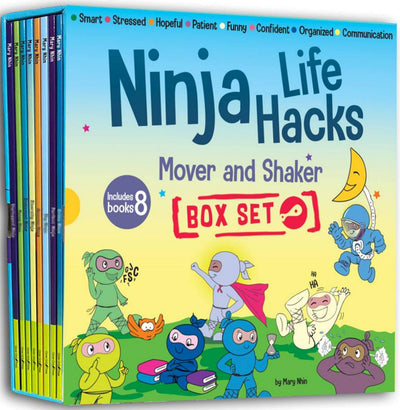 Ninja Life Hacks Mover and Shaker 8 Book Box Set (Books 25-32: Patient, Organized, Smart, Confident, Stressed, Hopeful, Communication, Funny)