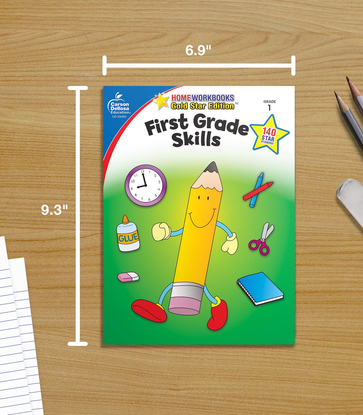 Carson Dellosa All the Skills for First Grade Workbook, Addition, Subtraction, Writing Practice, Phonics, and Reading for 1st Graders, Classroom or Homeschool Curriculum (Volume 4) (Home Workbooks)