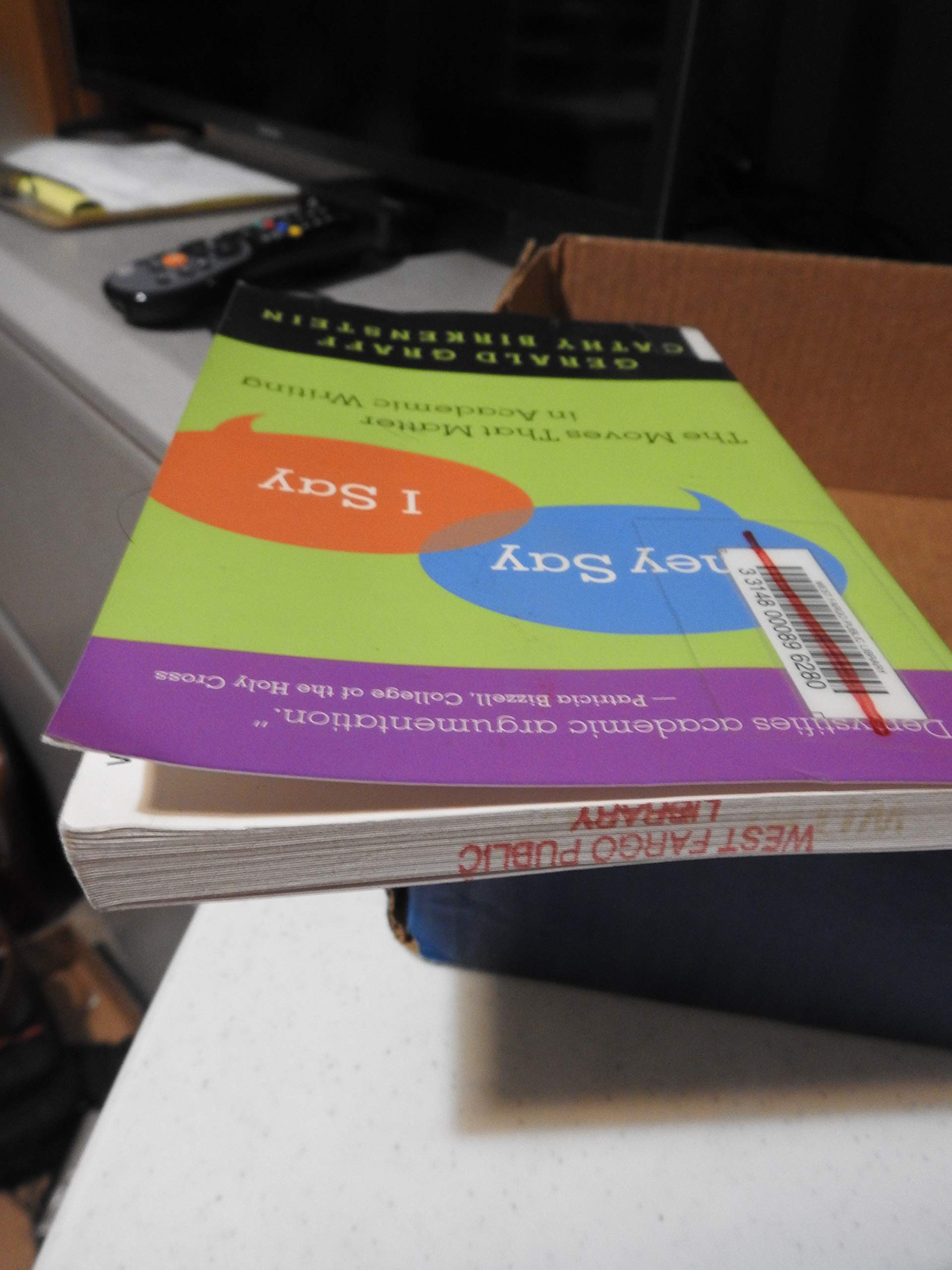 They Say / I Say: The Moves That Matter In Academic Writing