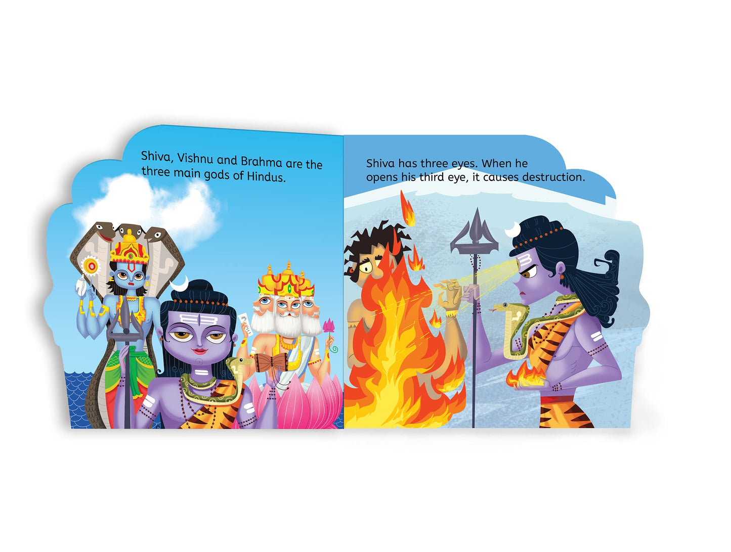 My First Shaped Board Book: Illustrated Lord Shiva Hindu Mythology Picture Book for Kids Age 2+ (Indian Gods and Goddesses)