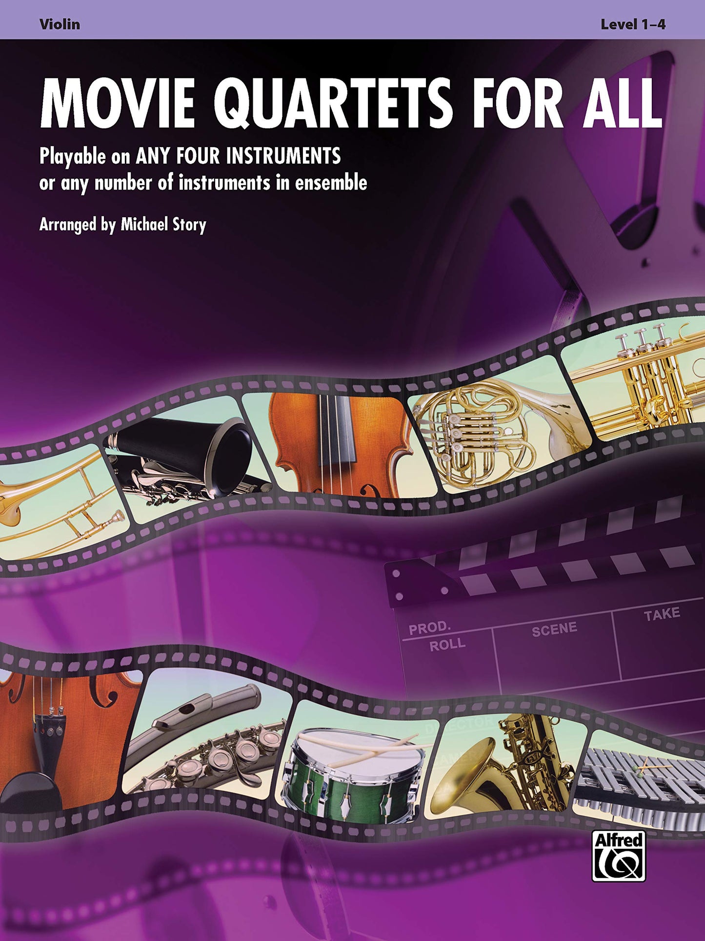 Movie Quartets for All: Violin (For All Series)