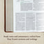 NASB Tony Evans Study Bible, Brown LeatherTouch, Black Letter, Study Notes and Commentary, Articles, Videos, Charts, Easy-to-Read Bible Karmnina Type