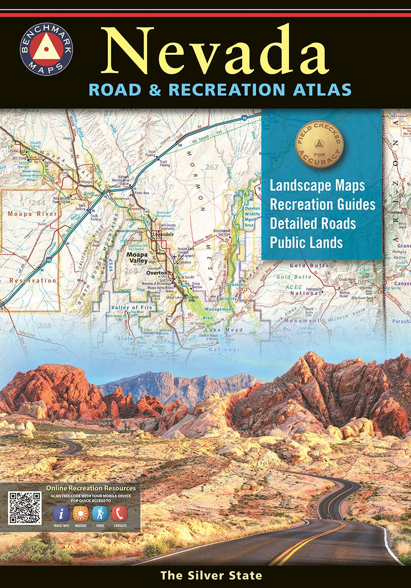 Nevada Road and Recreation Atlas - 8th Edition, 2021 (Benchmark Road & Recreation Atlas)