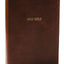 NKJV Foundation Study Bible, Wide-Margin, Brown Leathersoft, Red Letter