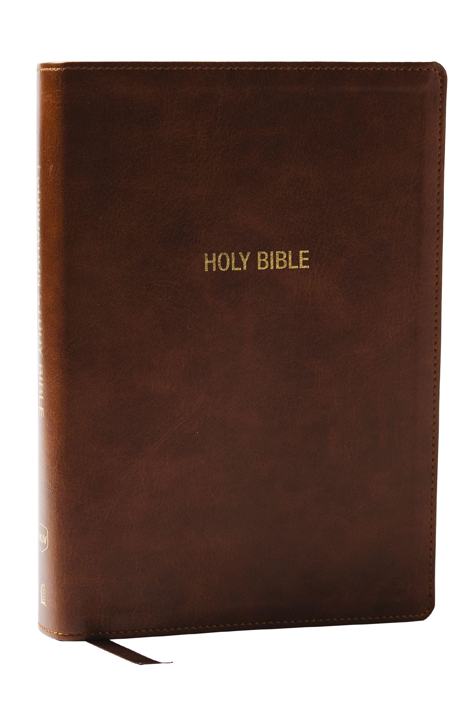 NKJV Foundation Study Bible, Wide-Margin, Brown Leathersoft, Red Letter