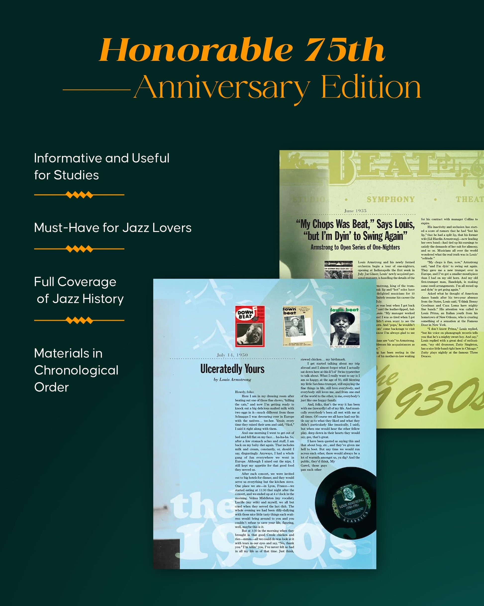 DownBeat - The Great Jazz Interviews: A 75th Anniversary Anthology - Jazz Book with Interviews, Insights, and Photographs