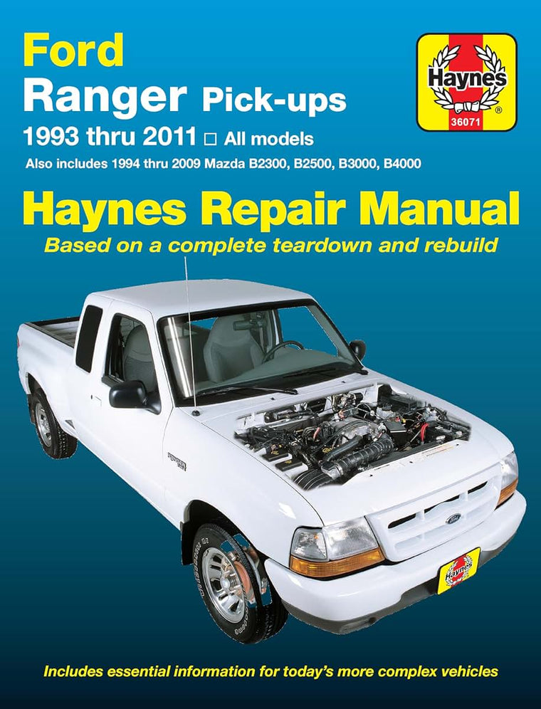 Ford Ranger (93-11) & Mazda B2300/B2500/B3000/B4000 (94-09) Haynes Repair Manual