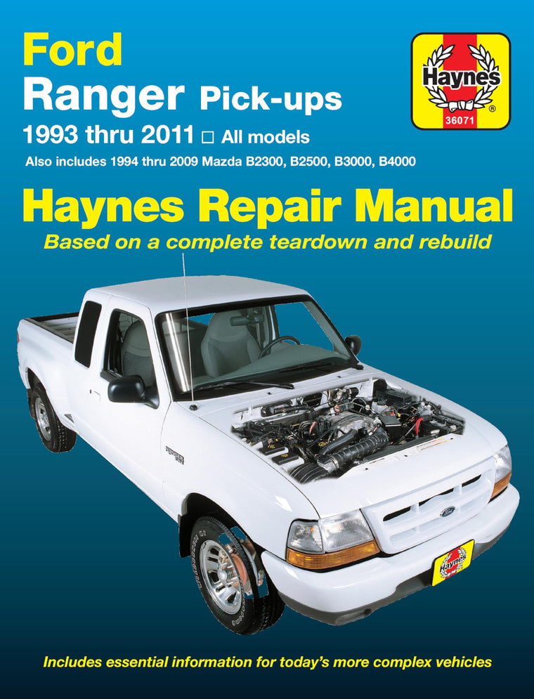 Ford Ranger (93-11) & Mazda B2300/B2500/B3000/B4000 (94-09) Haynes Repair Manual