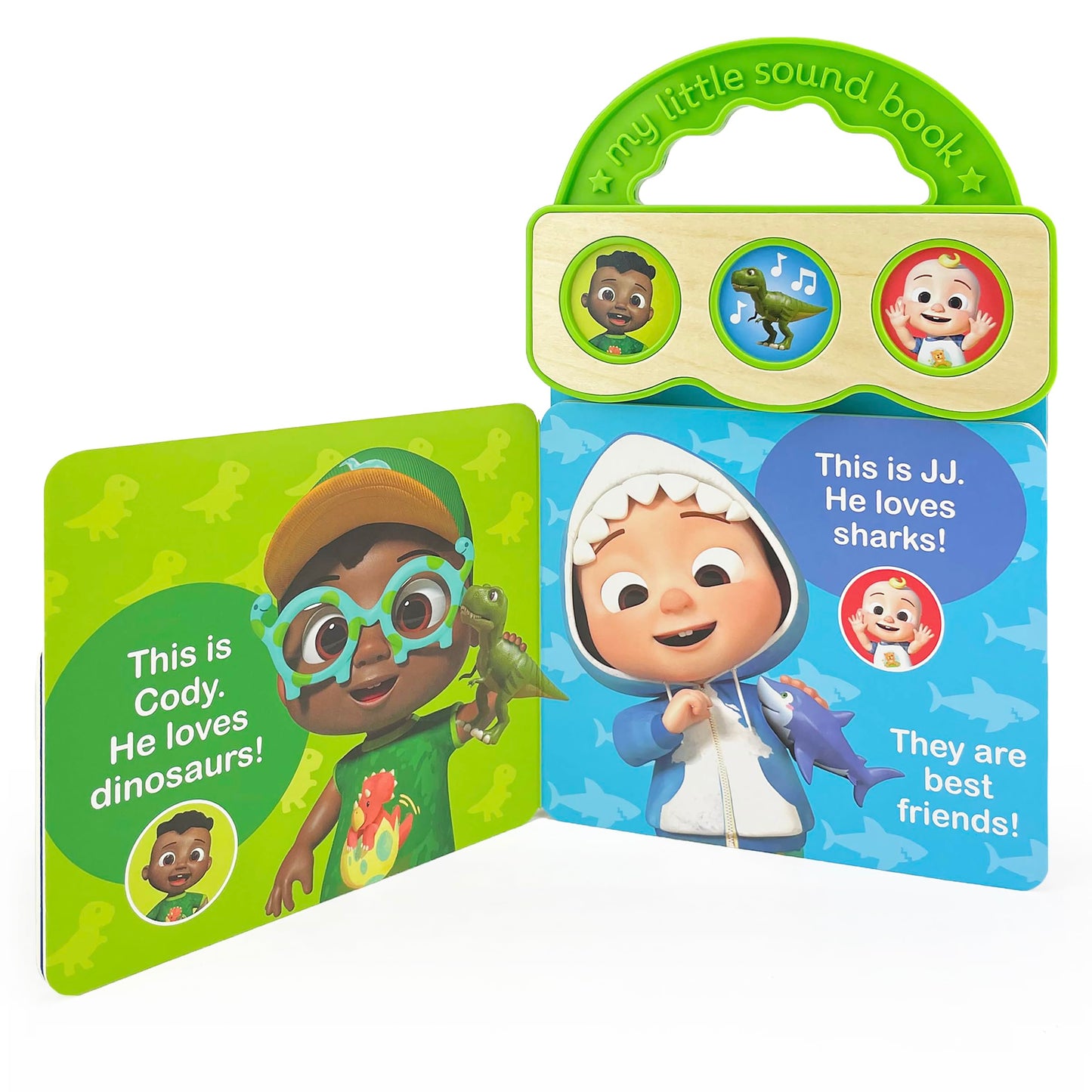 CoComelon Best Friends JJ & Cody 3-Button Sound Board Book for Babies and Toddlers (Cocomelon: My Little Sound Book)