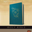 Holy Bible, Giant Print NLT (LeatherLike, Teal Blue, Red Letter)
