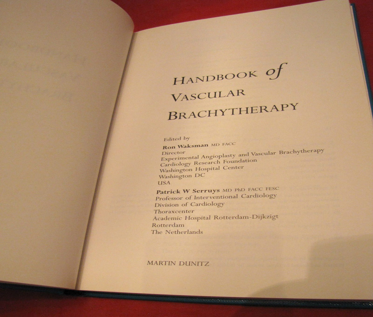 Handbook of Vascular Brachytherapy