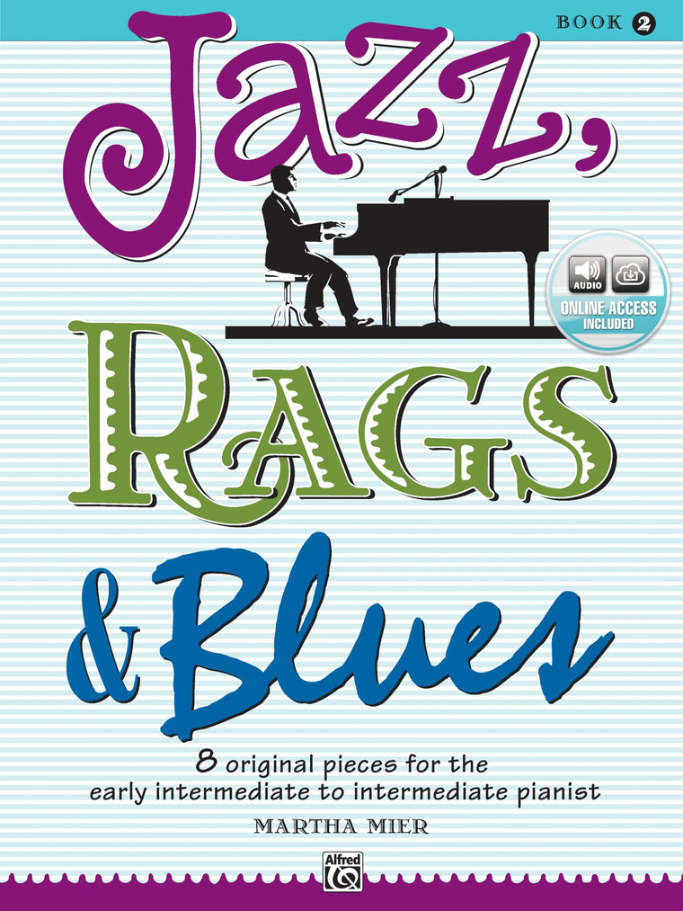 Jazz, Rags & Blues, Book 2 (Alfred's Basic Piano Library)