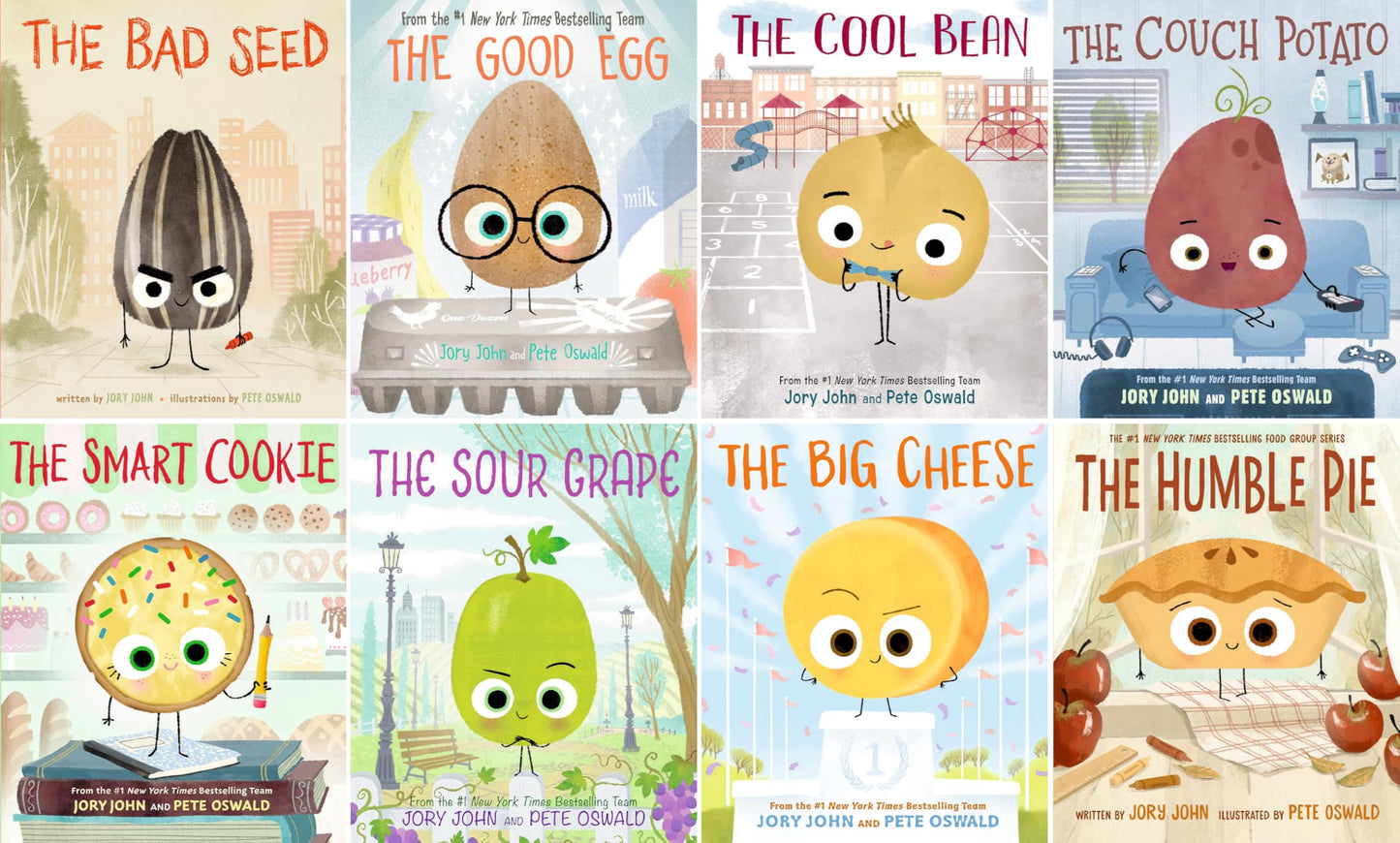 The Food Group Series Complete 8-Book Collection Set by Jory John