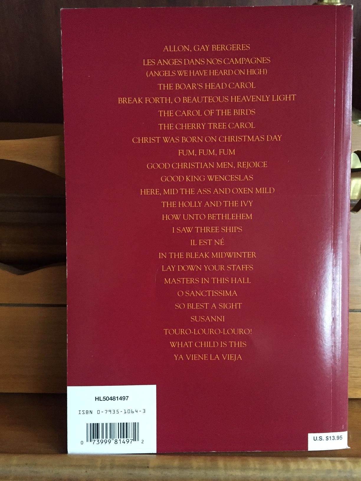 The Shaw-parker Book of Christmas Carols: Twenty-four Collected Carols for Unaccompanied Mixed Chorus