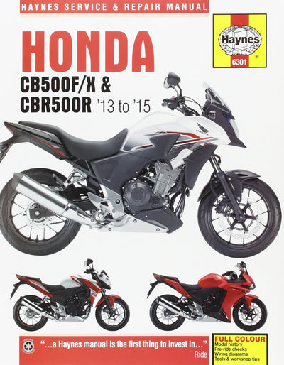 Honda CB500FX and CBR500R Service and Repair Manual 2013 thru 2015 (Haynes Powersport)