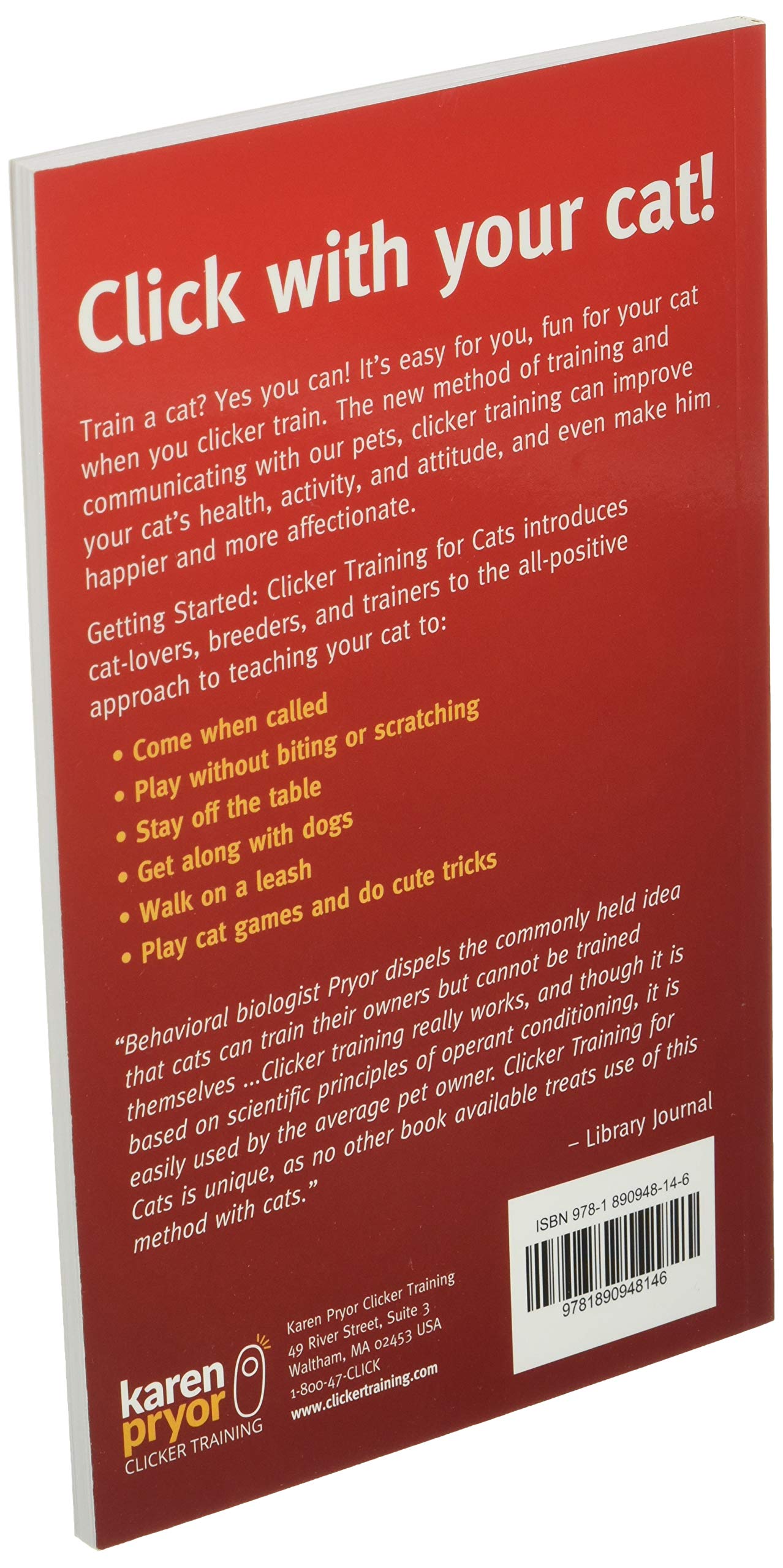 Clicker Training for Cats (Karen Pryor Clicker Books)