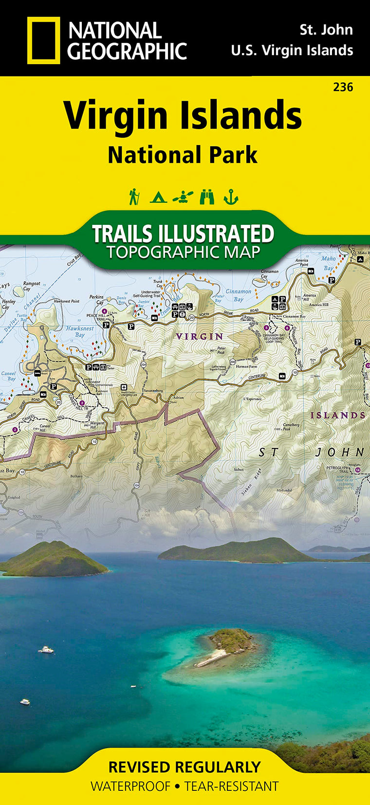 Virgin Islands National Park Map (National Geographic Trails Illustrated Map, 236)