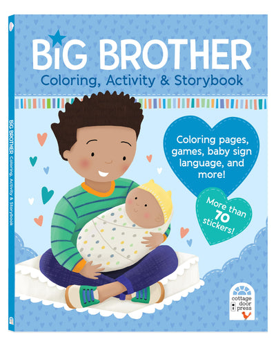 Big Brother Activity Book and Story with More than 70 Stickers - Includes Coloring Pages, Mazes, and More