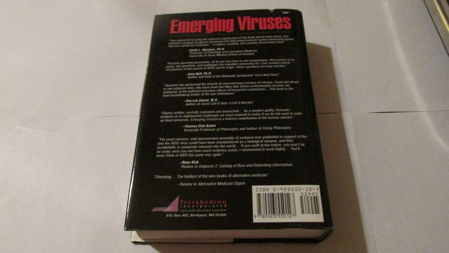 Emerging Viruses: AIDS And Ebola : Nature, Accident or Inten