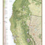 National Geographic Pacific Crest Trail Wall Map Wall Map - Laminated (18 x 48 in) (National Geographic Reference Map)