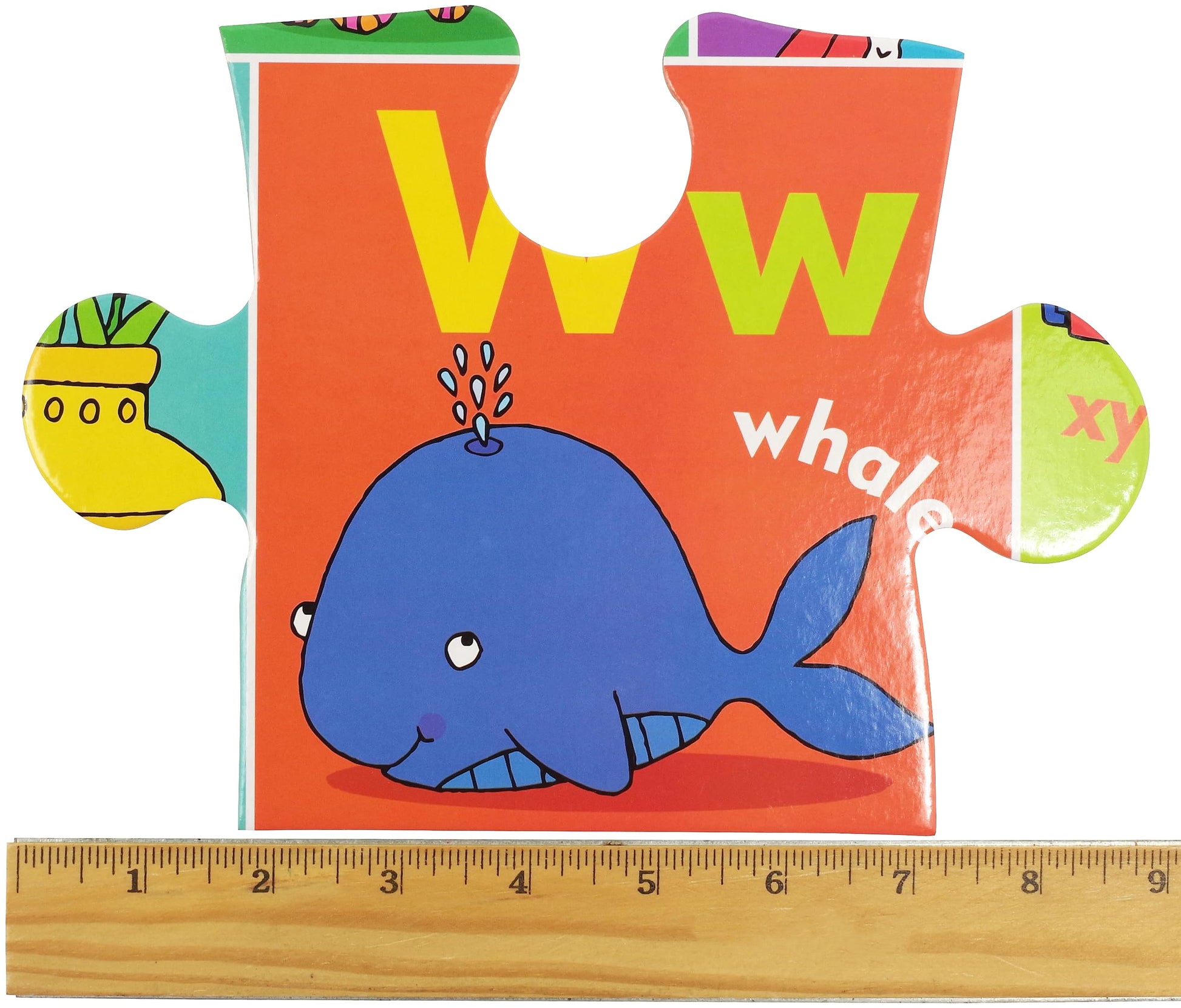 PETER PAUPER PRESS The Alphabet Jumbo Floor Puzzle - Fun and Educational Puzzle with Upper and Lowercase Letters, First Words and Pictures. (24 Pieces) (36 inches Wide x 24 inches high)