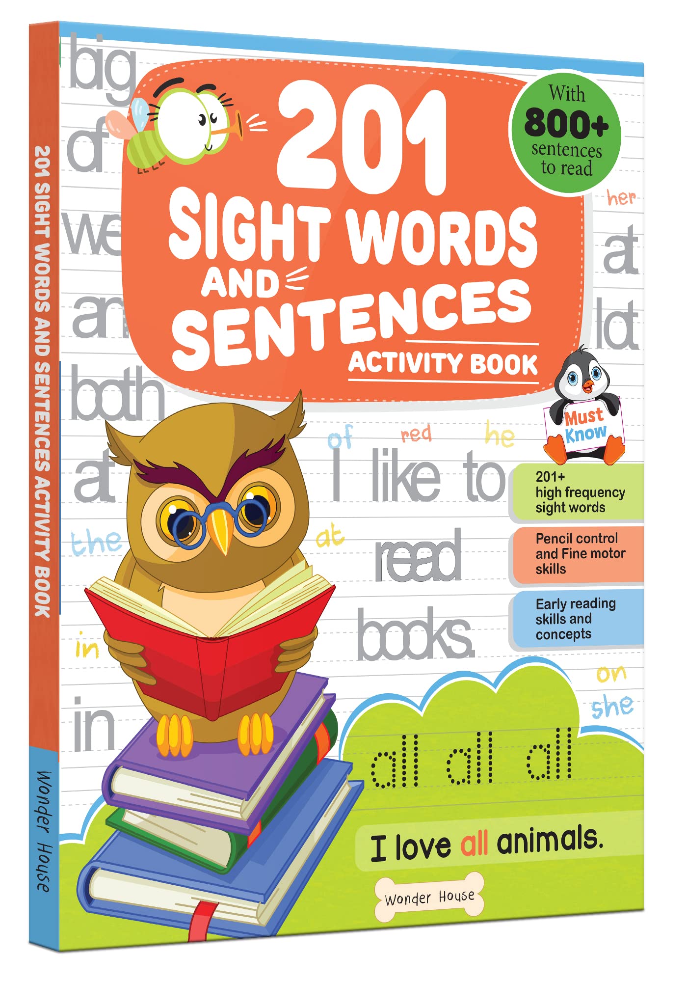 201 Sight Words And Sentence (With 800+ Sentences To Read): Activity Book For Children