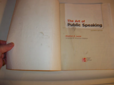 The Art of Public Speaking, 11th Edition by Lucas, Stephen