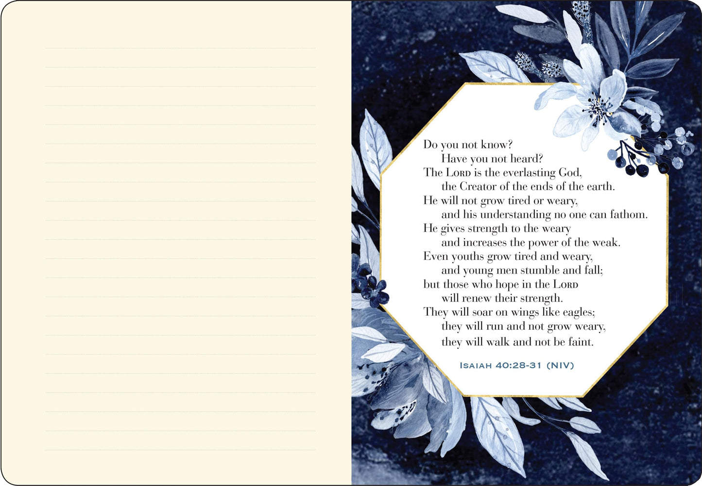 Be Strong and Courageous Artisan Journal (Vegan Leather Notebook)