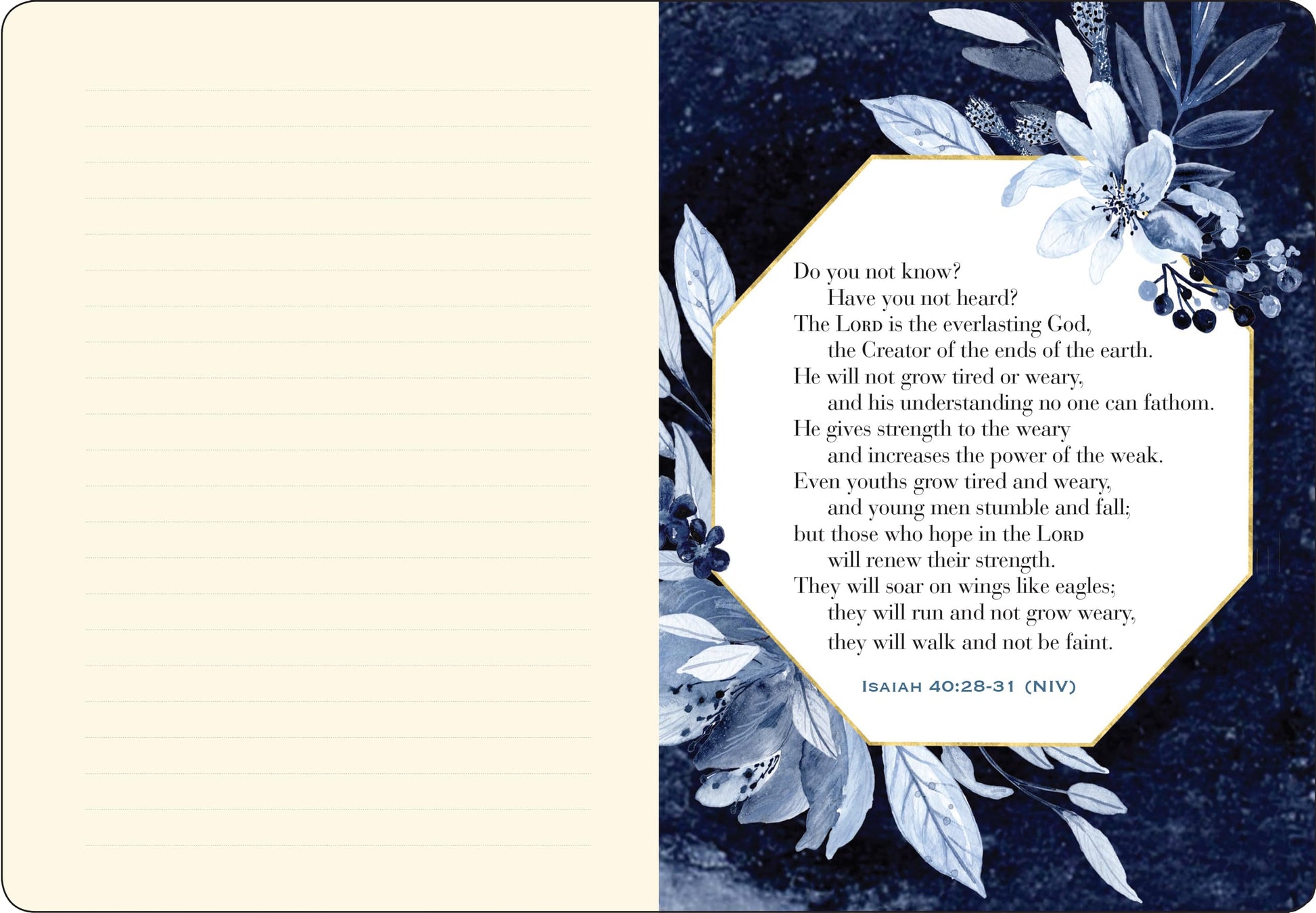 Be Strong and Courageous Artisan Journal (Vegan Leather Notebook)