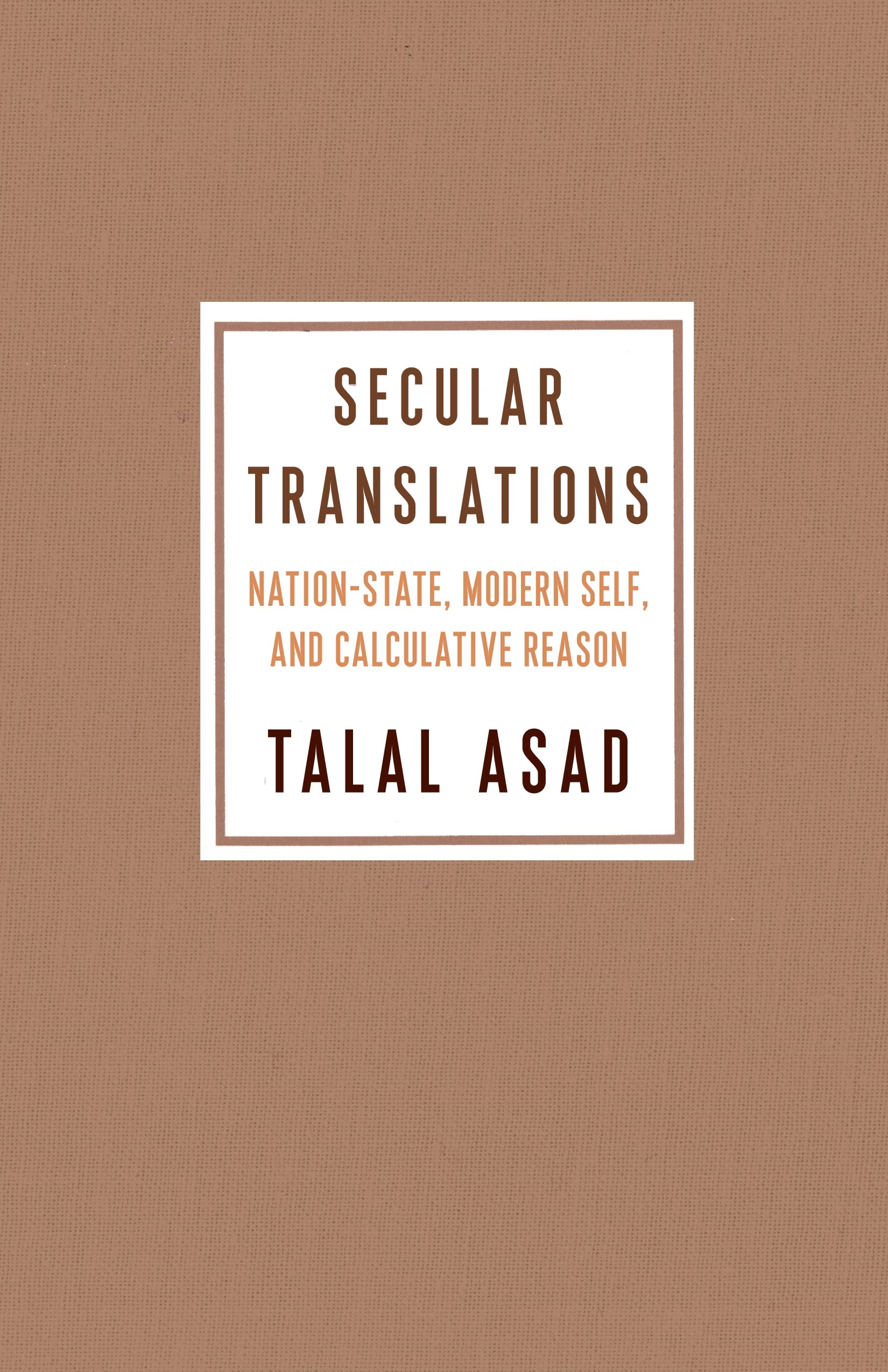Secular Translations: Nation-State, Modern Self, and Calculative Reason (Ruth Benedict Book Series)