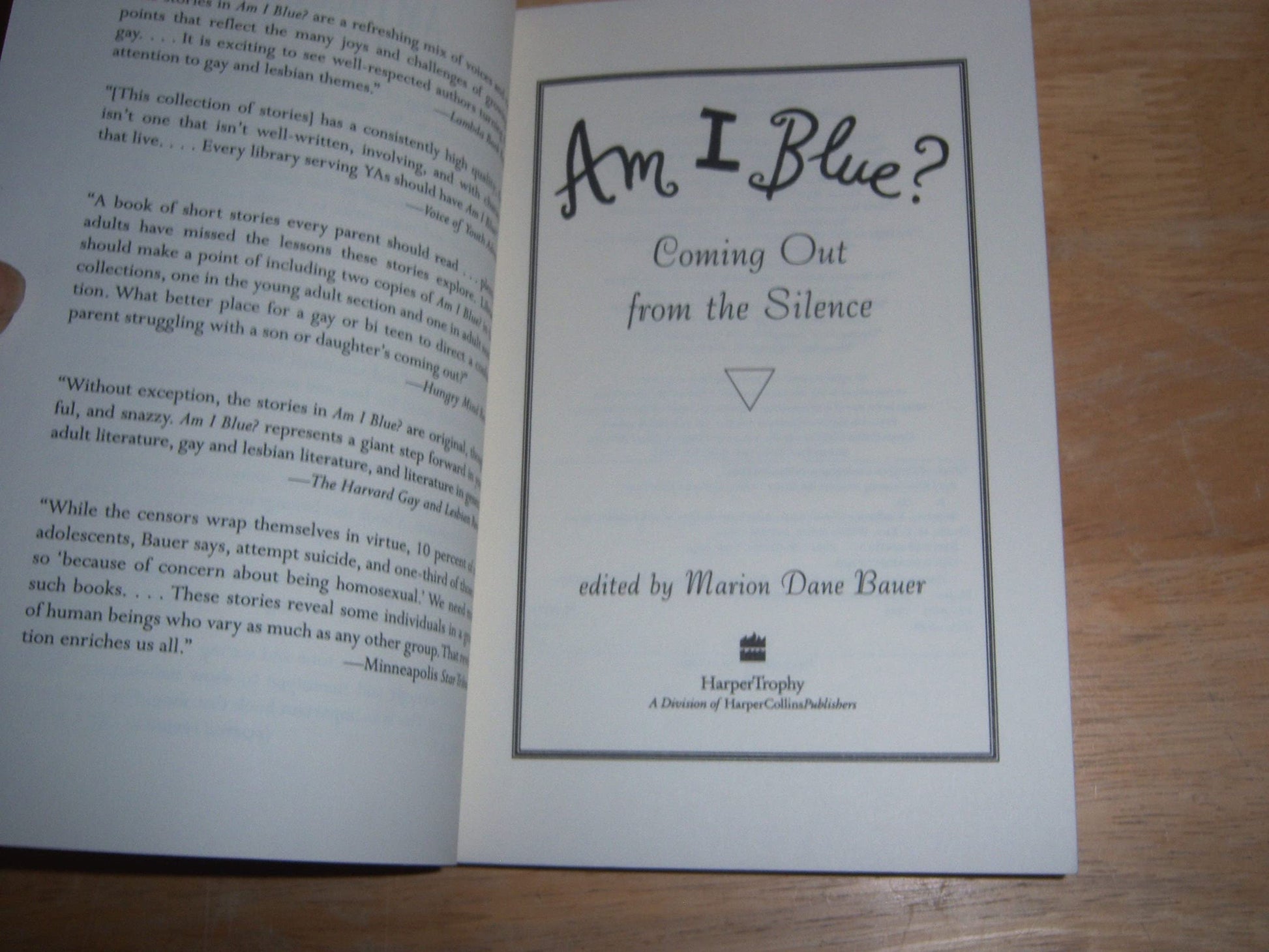 Am I Blue?: Coming Out from the Silence