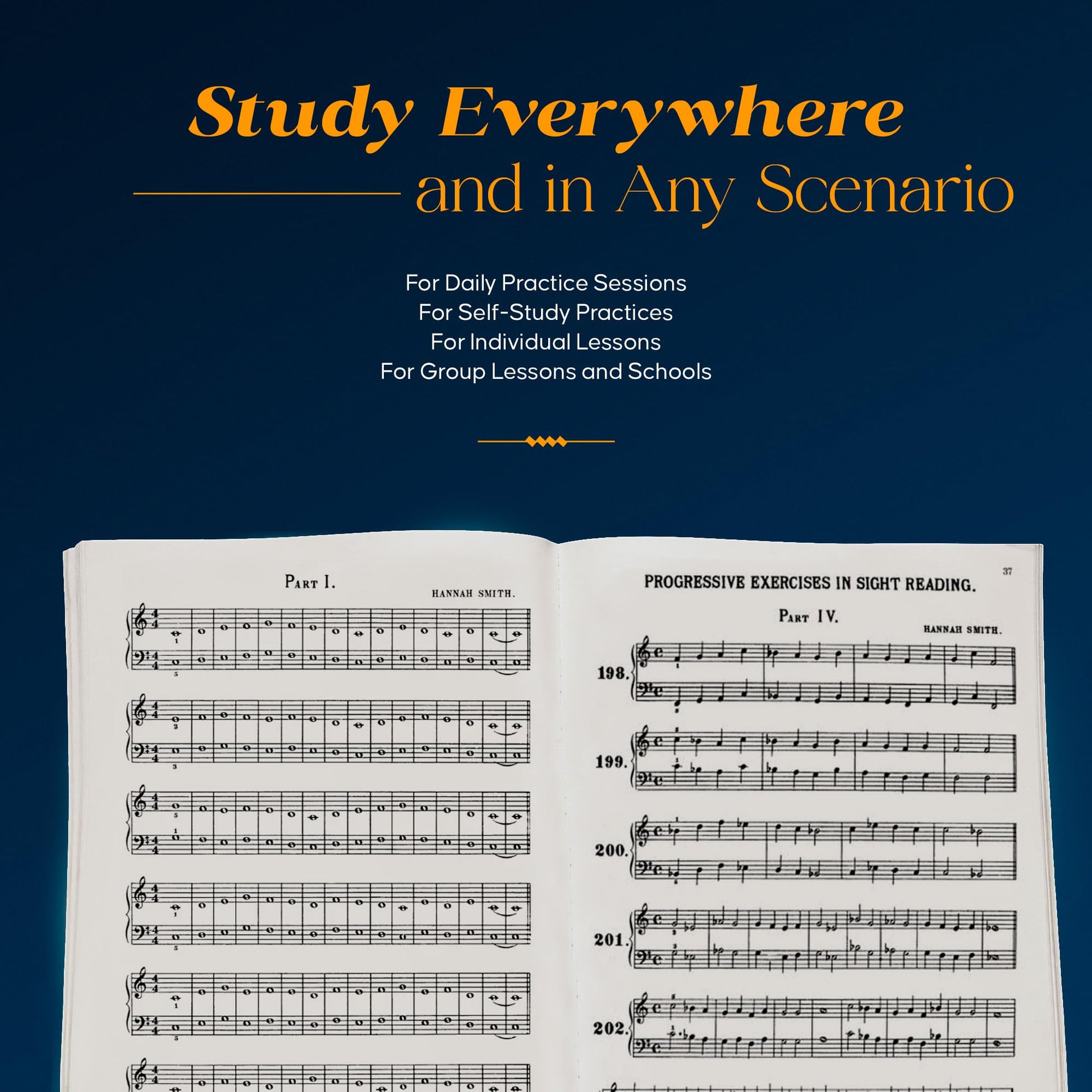 Progressive Sight Reading Exercises: Piano Technique - Sight Reading Piano to Study and Improve - Guidebook That Helps You Develop Sight Reading